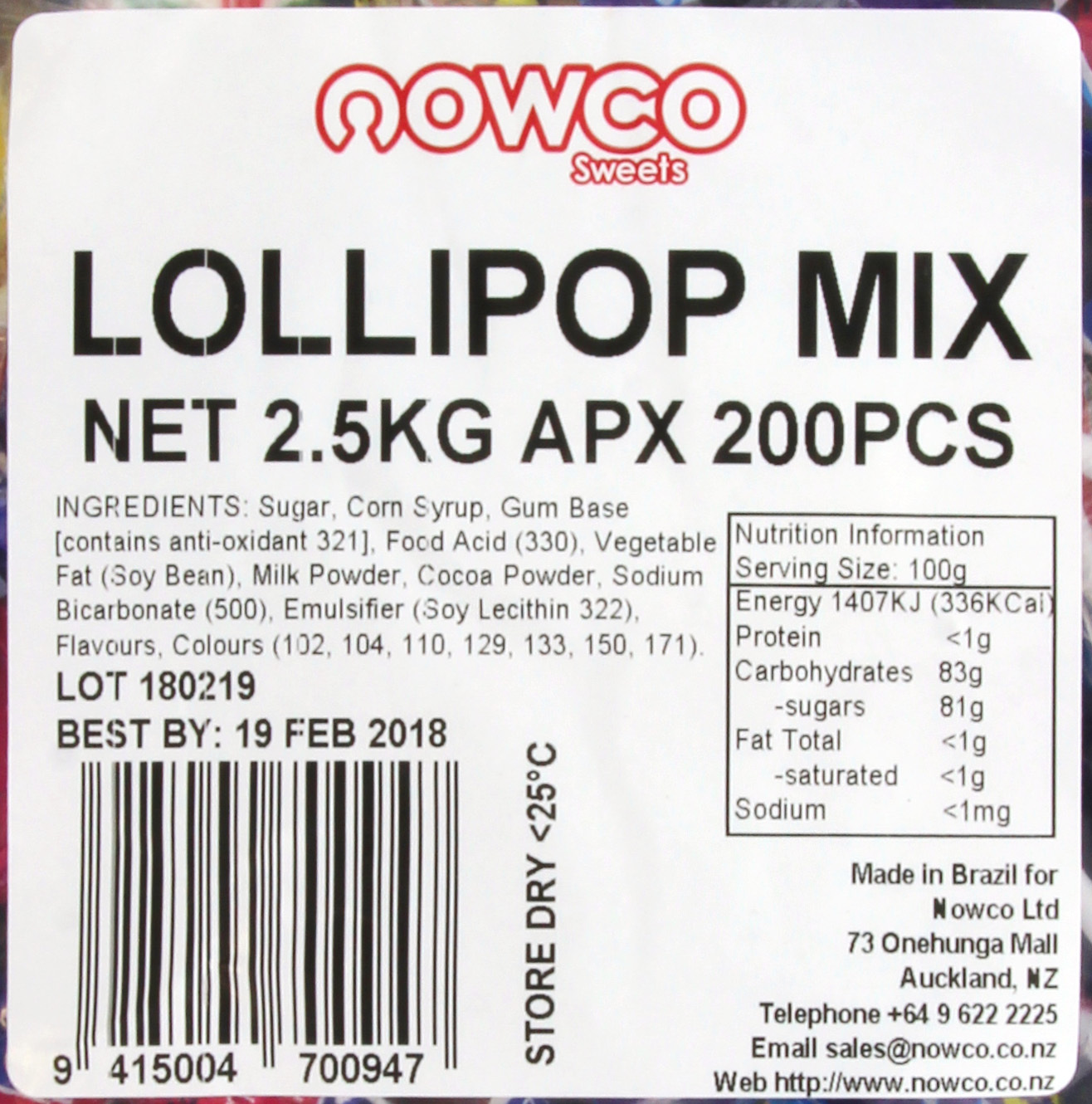 Nowco: Lollipop Bulk Mix 2.5kg image