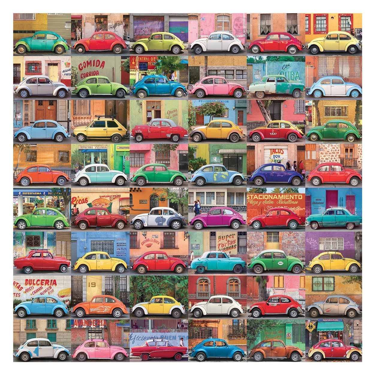 Galison: 500 Piece Puzzle - Muchos Autos image