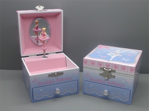 Beautiful Ballerina - Small Music Box - Blue image