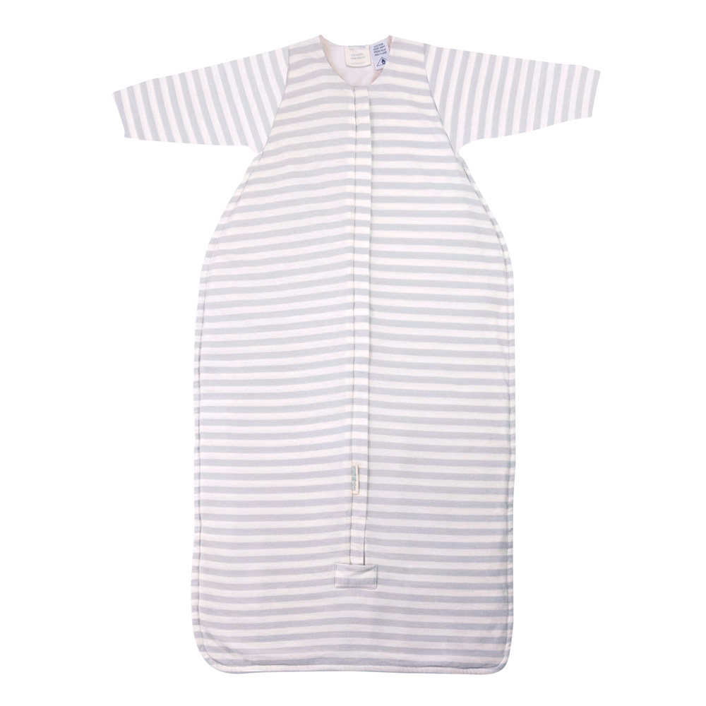 Woolbabe Sleeved Zip Front Sleep Bag - Pebble (6-24 Months) image