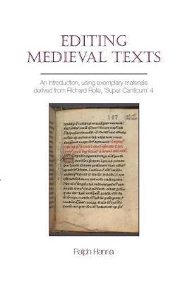 Editing Medieval Texts by Ralph Hanna image