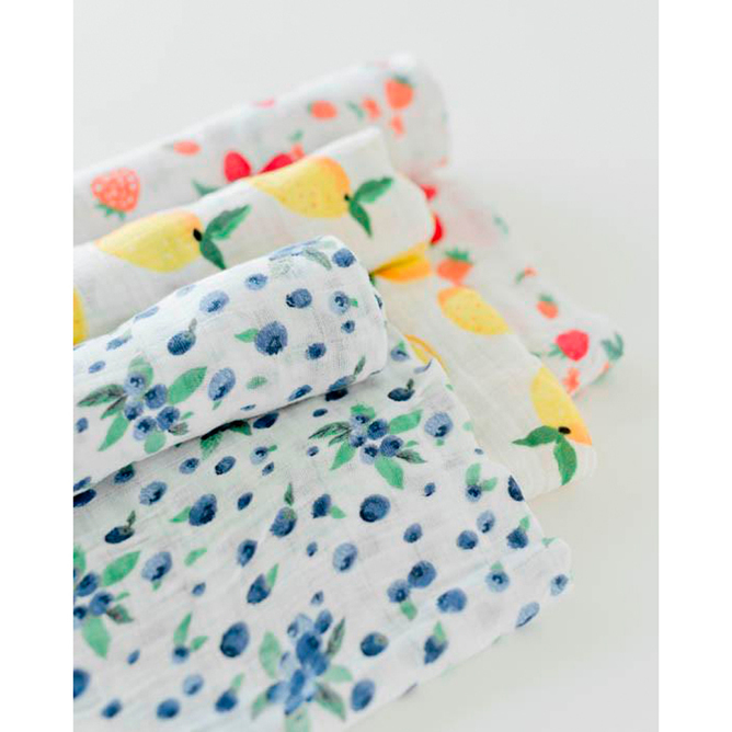 Buy Little Unicorn Cotton Muslin Swaddle Berry Lemonade (3 Pack) at