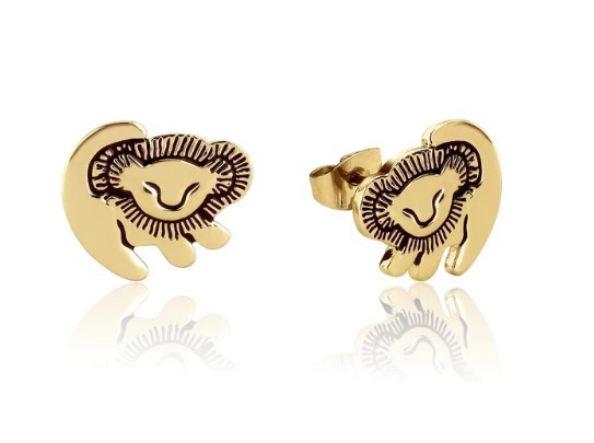 Couture Kingdom: Disney The Lion King Simba Stud Earrings - Yellow Gold image