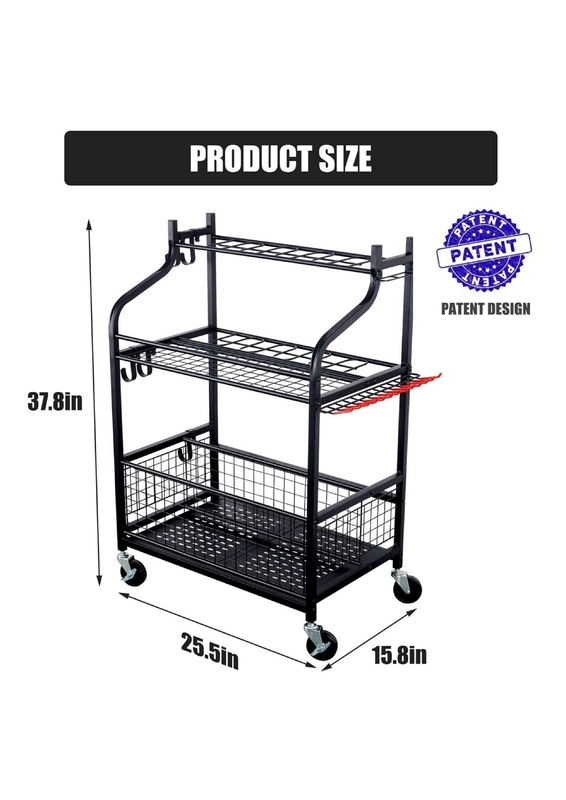 Buy Garden Tool Storage Organizer with Wheels at Mighty Ape NZ