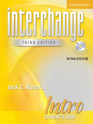 Interchange Intro Student's Book with Audio CD Korea Edition by Jack C Richards image
