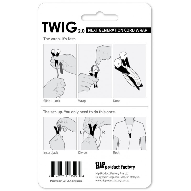 TWIG Cord Wrap - Black