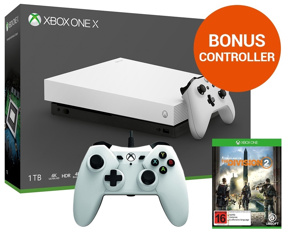 Xbox One X 1TB Tom Clancy's The Division 2 Console Bundle - White for Xbox One image