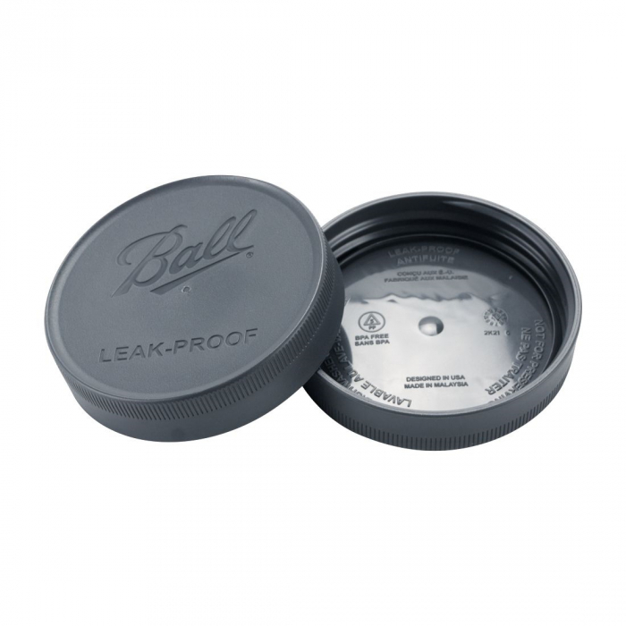 Ball Wide Mouth LeakProof Storage Lids Grey at Mighty Ape Australia