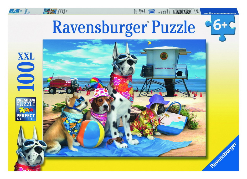 Ravensburger No Dogs on the Beach Puzzle (100pc) image