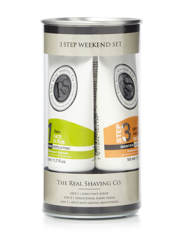 Buy Real Shaving Co. 3 Step Set (Scrub, Shave Cream + Moisturiser) at Mighty Ape NZ