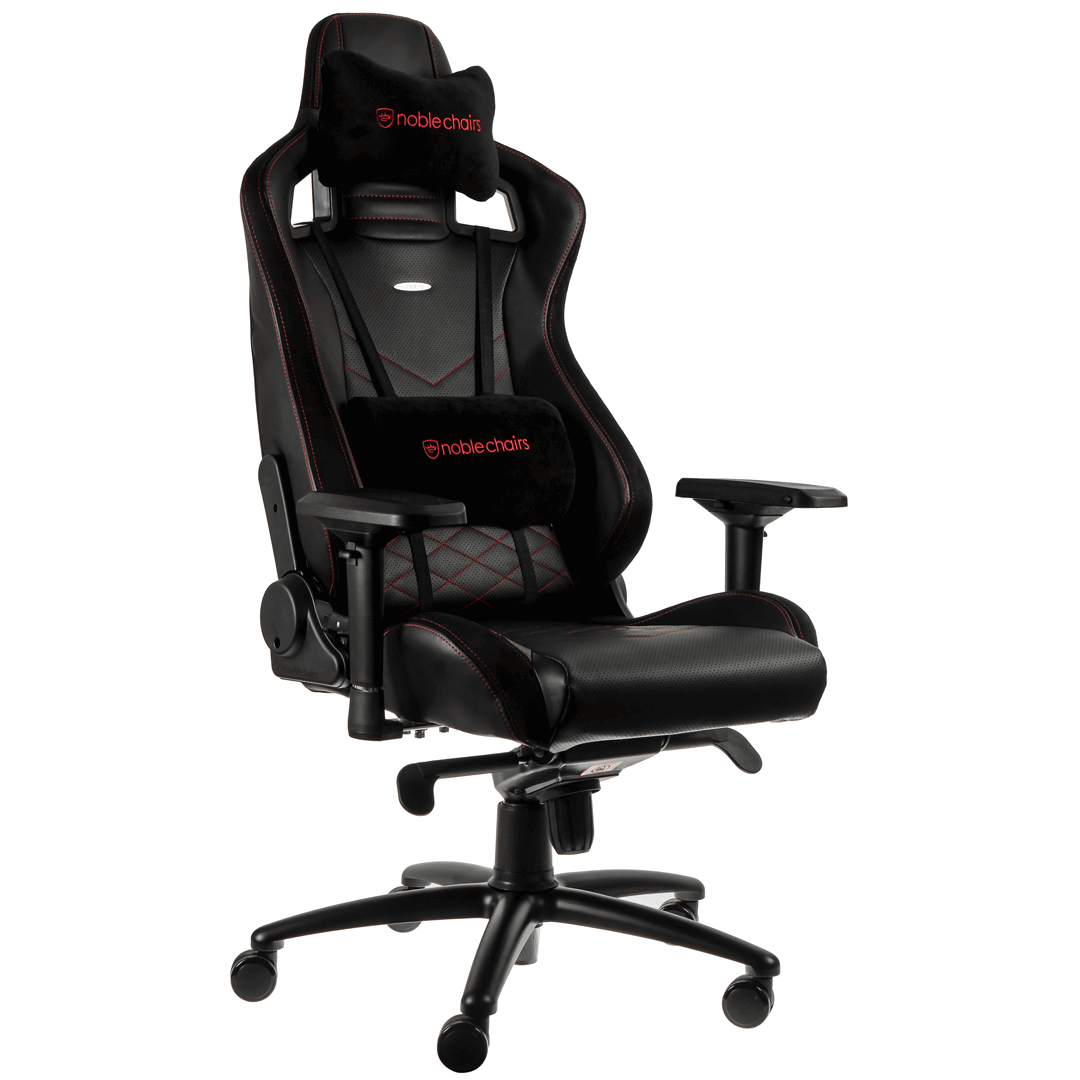 noblechairs EPIC PU Leather Gaming Chair Black/Red Buy Now at