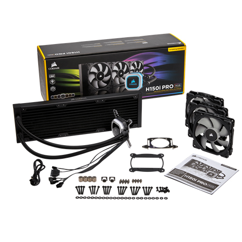 Corsair Hydro Series H150I Pro Advanced RGB Lighting 360mm CPU cooler image