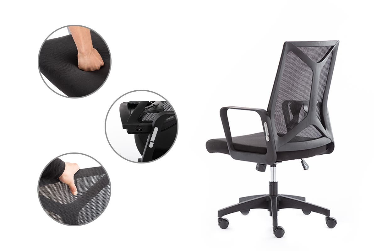 Buy Galway Office Chair (Black) at Mighty Ape NZ