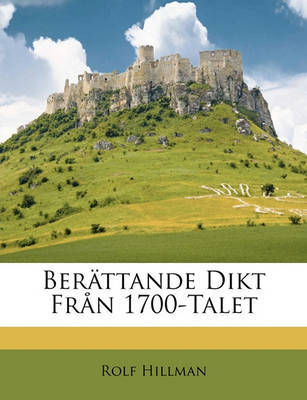 Berttande Dikt Frn 1700-Talet on Paperback by Rolf Hillman