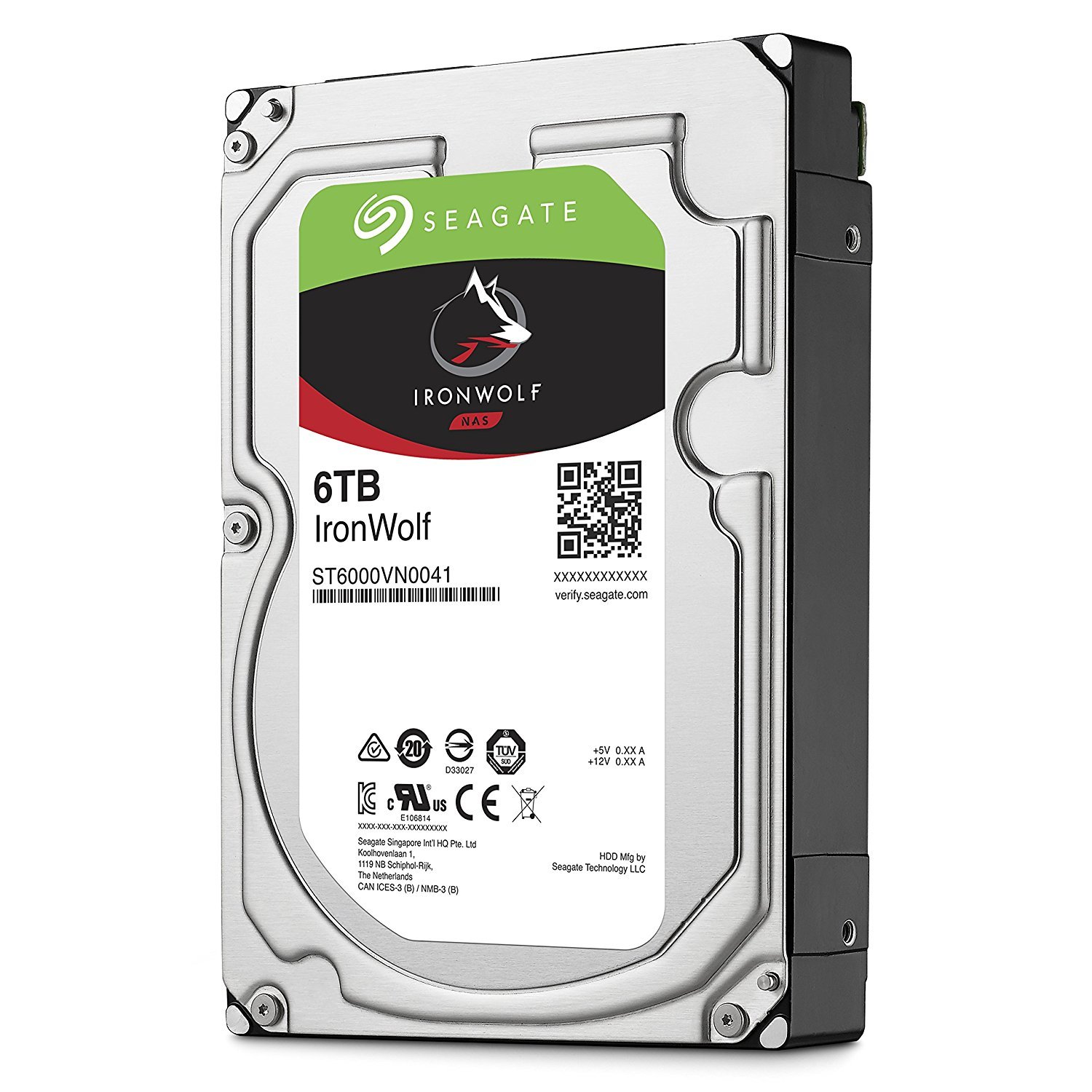 6TB Seagate IronWolf NAS SATA 6Gb/s NCQ 128MB Cache 3.5Inch Internal