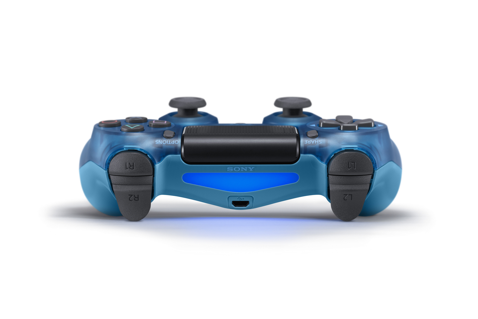 PlayStation 4 Dual Shock 4 v2 Wireless Controller - Blue Crystal on PS4