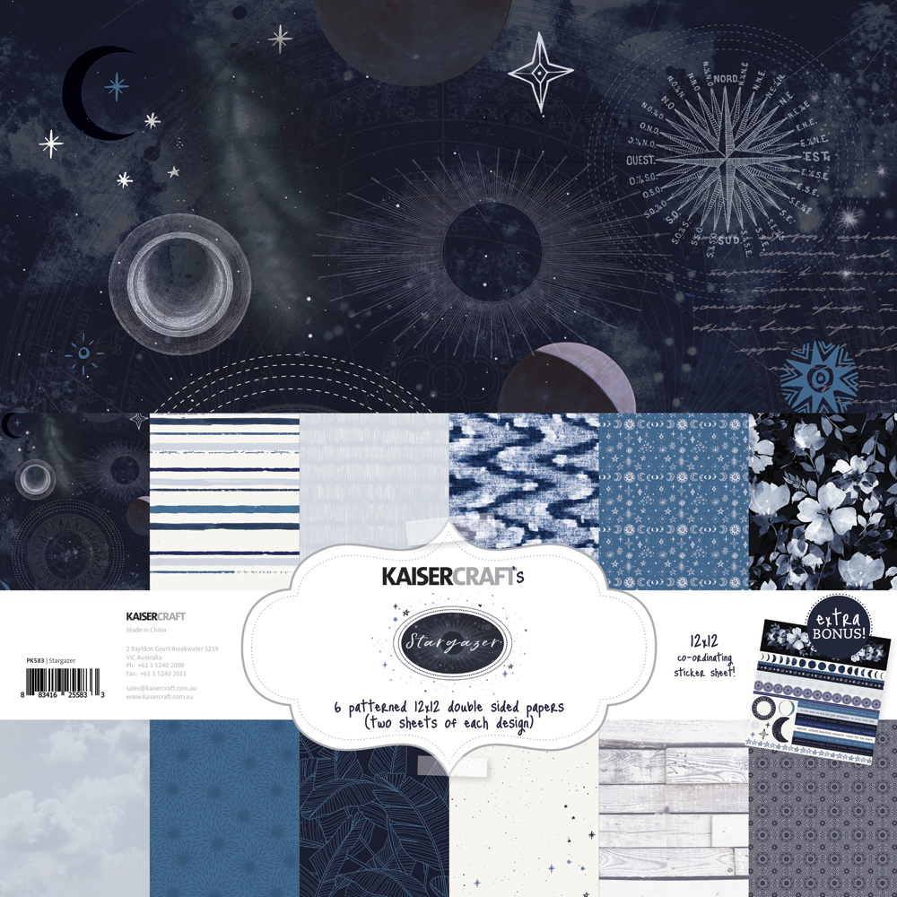 Kaisercraft: Paper Pack with Bonus Sticker Sheet - Stargazer