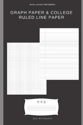 Graph paper & college ruled line paper by Gail Notebooks image
