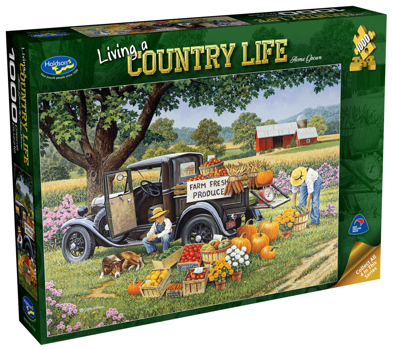 Holdson: 1000 Piece Puzzle - Living a Country Life (Home Grown) image
