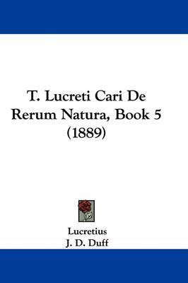 T. Lucreti Cari de Rerum Natura, Book 5 (1889) image