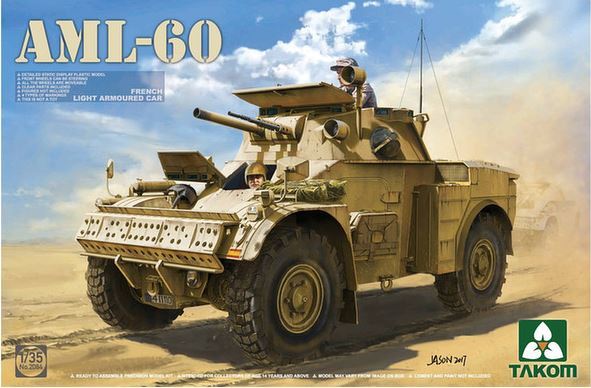 Takom 1/35 French Light Armoured Car AML-60 Model Kit