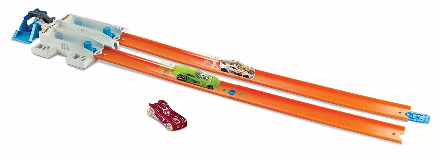 Buy Hot Wheels 2Lane Launcher at Mighty Ape NZ