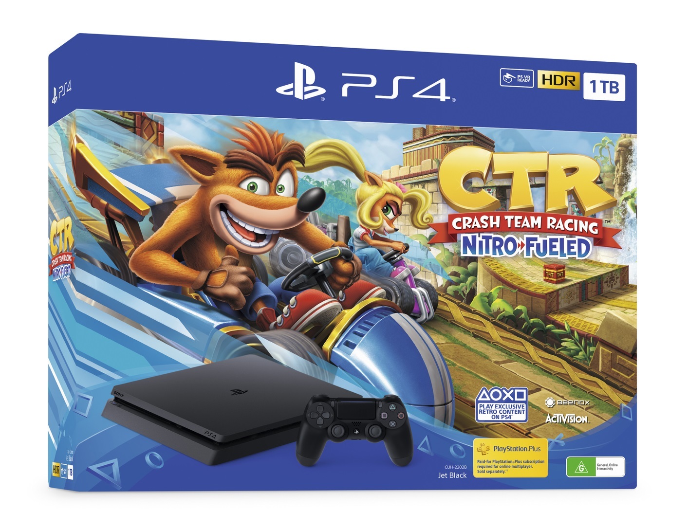 PS4 Slim 1TB Crash Team Racing Limited Edition Console for PS4 image