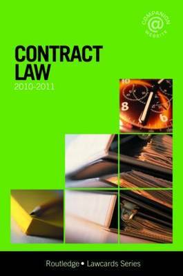 Contract Lawcards: 2010-2011 by Routledge Chapman Hall image