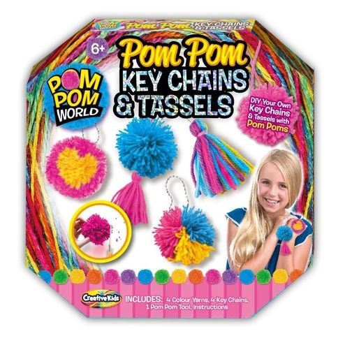 Creative Kids: Pom Pom Key Chains & Tassels image