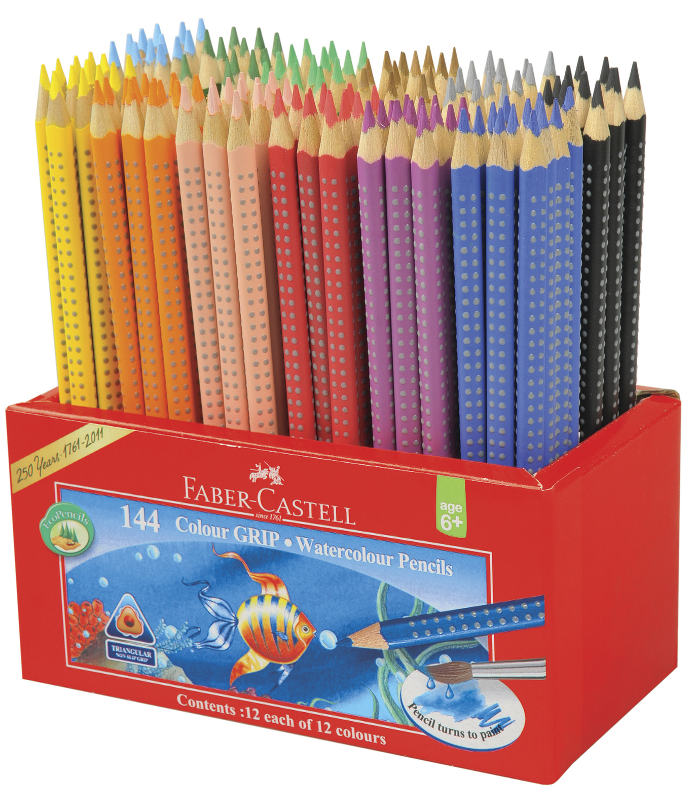 Faber-Castell: Watercolour Grip Pencils (Caddie of 144) image