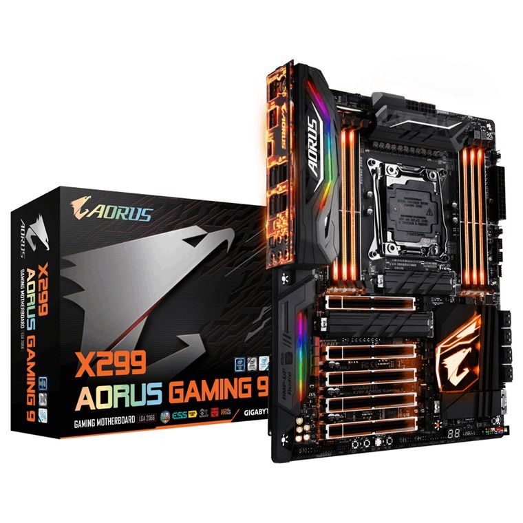 Gigabyte Aorus X299 AORUS Gaming 9 ATX X299 Motherboard image