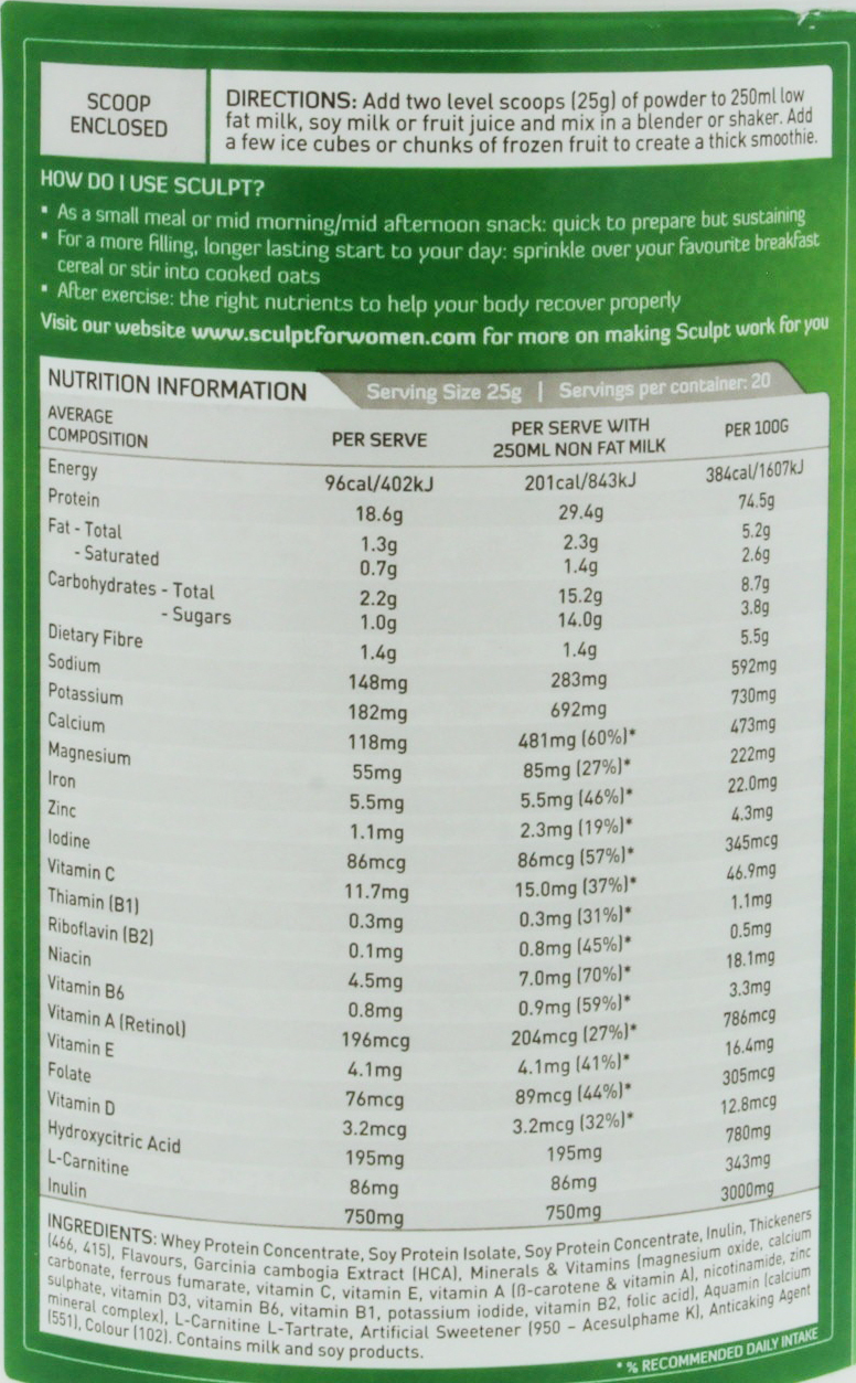 Horleys Sculpt Protein Powder - Banana Smoothie (500g) image
