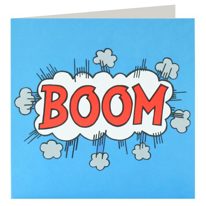 James Ellis: Boom - Greeting Card