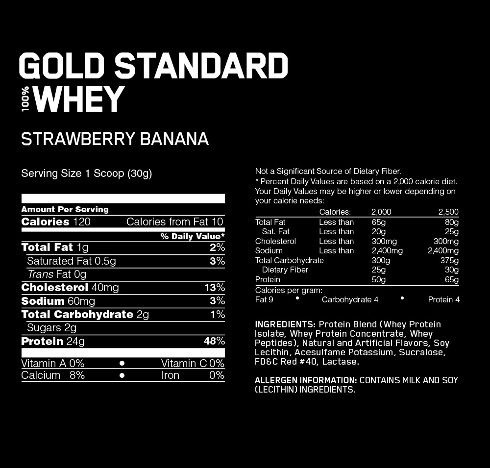 Optimum Nutrition Gold Standard 100% Whey - Strawberry Banana (907g) image