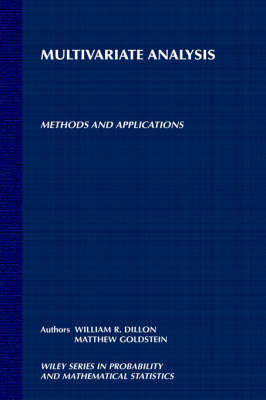 Multivariate Analysis by William R. Dillon image