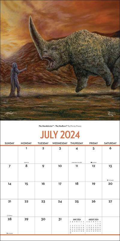 Buy Mandalorian by Thomas Kinkade Studios 2024 Square Wall Calendar at  Mighty Ape NZ