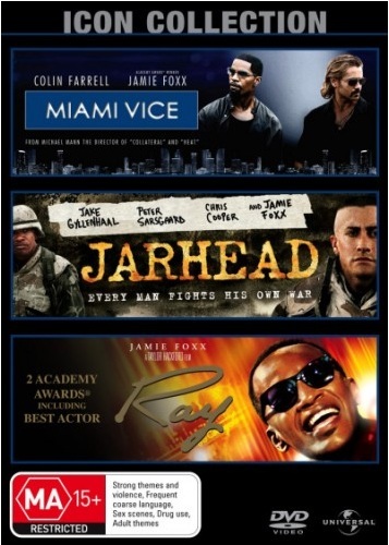 Jamie Foxx Movie Collection (Miami Vice (2006) / Jarhead / Ray) (3 Disc Set) on DVD image
