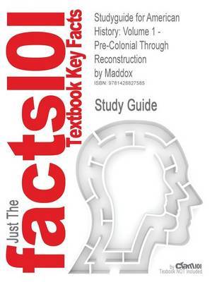 Studyguide for American History by Cram101 Textbook Reviews image