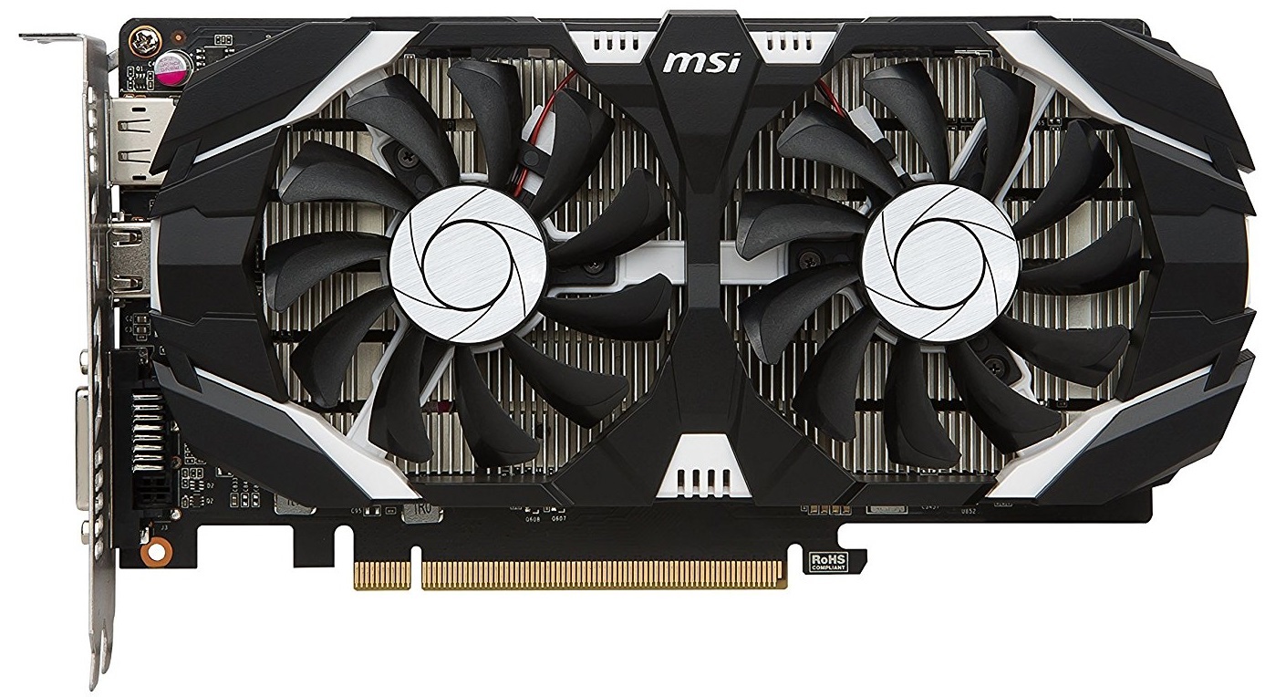 MSI GeForce GTX 1050 2GB OC V1 Graphics Card