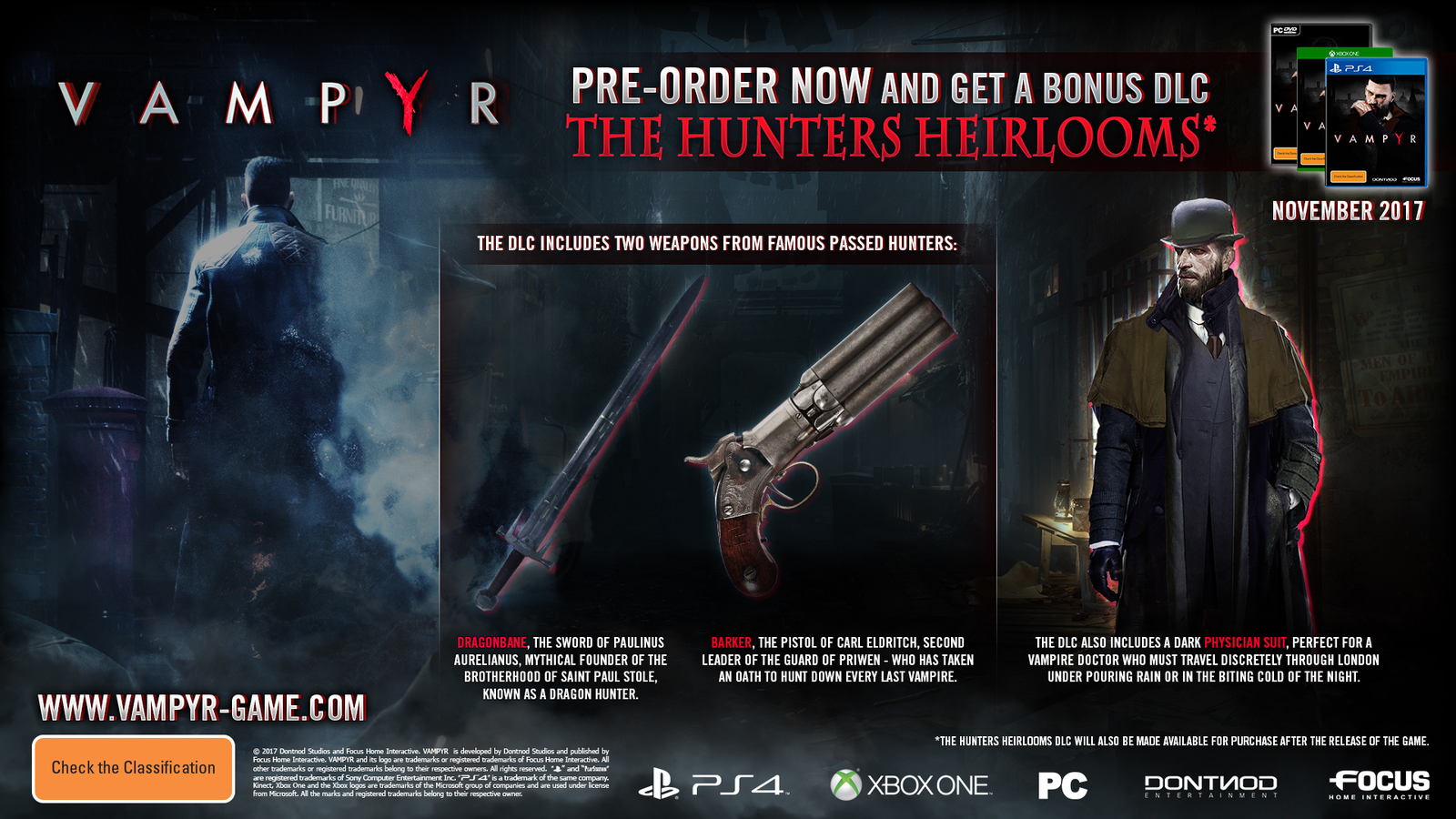 Vampyr for PS4 image