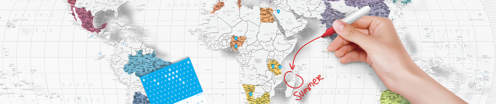 Scratch-off maps Travel Map Air World