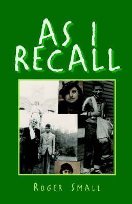 As I Recall on Paperback by Roger , H Small