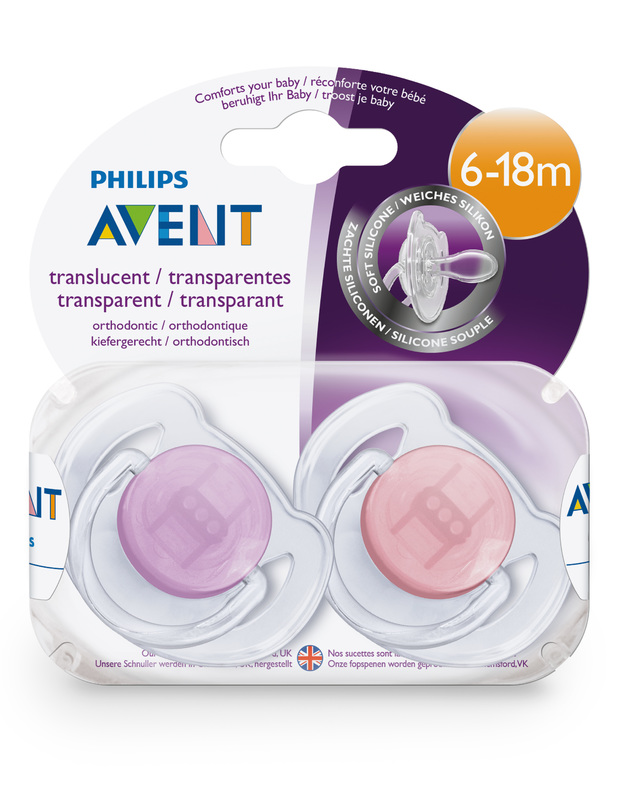 Buy Philips Avent 6m+ Translucent Soother (2 Pack) at Mighty Ape NZ