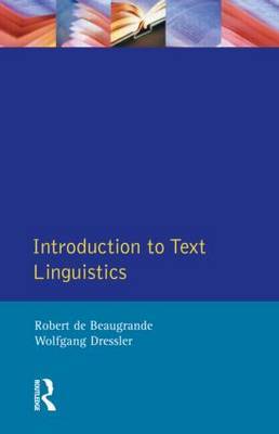 Introduction to Text Linguistics by Robert De Beaugrande image
