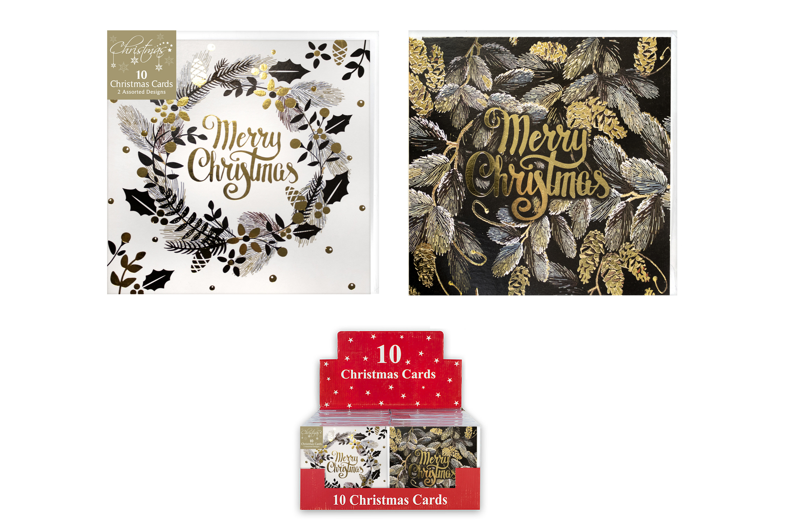 Buy Boxed Christmas Cards - Traditional (Pack of 10) at Mighty Ape NZ