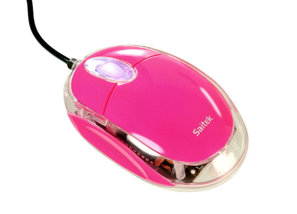 Saitek Notebook Optical Mouse - Pink