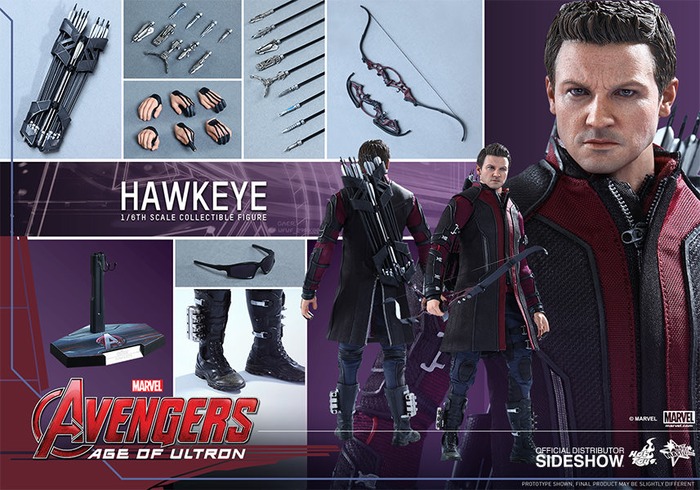 Hot Toys Avengers 2 Hawkeye 12" Figure image