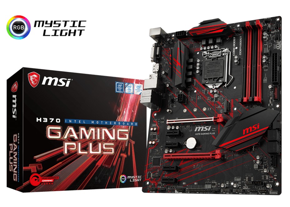 MSI H370 GAMING PLUS ATX Motherboard image