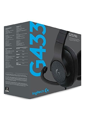 Logitech G433 7.1 Surround Gaming Headset - Black for PC Games image