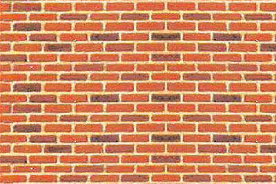 JTT Styrene Pattern Sheets Brick (2pk) - H0 Scale image